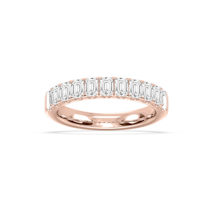 Jennifer Emerald Lab Grown Diamond Eleven Stone Wedding Band