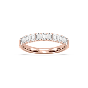 Jennifer Emerald Lab Grown Diamond Eleven Stone Wedding Band