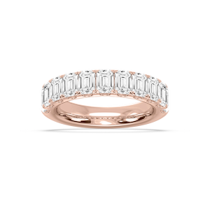Jennifer Emerald Lab Grown Diamond Eleven Stone Wedding Band