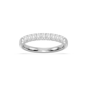 Jennifer Emerald Lab Grown Diamond Eleven Stone Wedding Band