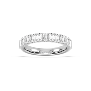 Jennifer Emerald Lab Grown Diamond Eleven Stone Wedding Band