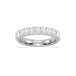 Jennifer Emerald Lab Grown Diamond Eleven Stone Wedding Band