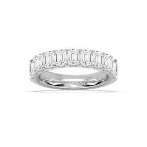 Jennifer Emerald Lab Grown Diamond Eleven Stone Wedding Band