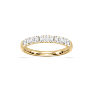 Jennifer Emerald Lab Grown Diamond Eleven Stone Wedding Band