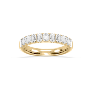 Jennifer Emerald Lab Grown Diamond Eleven Stone Wedding Band