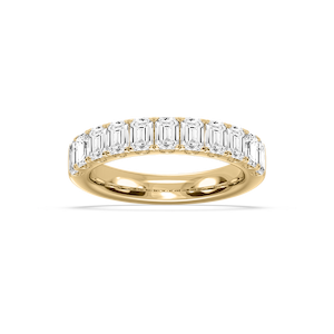 Jennifer Emerald Lab Grown Diamond Eleven Stone Wedding Band