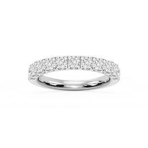 Jennifer Princess Lab Grown Diamond Eleven Stone Wedding Band