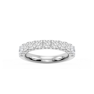 Jennifer Princess Lab Grown Diamond Eleven Stone Wedding Band