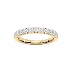Jennifer Princess Lab Grown Diamond Eleven Stone Wedding Band