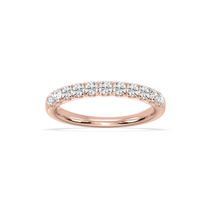 Jennifer Round Lab Grown Diamond Eleven Stone Wedding Band