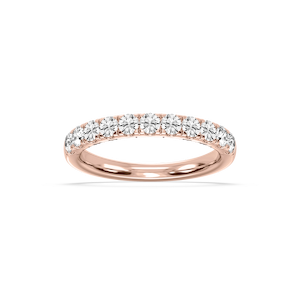 Jennifer Round Lab Grown Diamond Eleven Stone Wedding Band