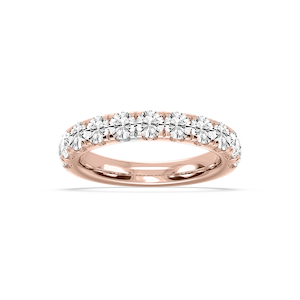 Jennifer Round Lab Grown Diamond Eleven Stone Wedding Band