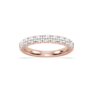 Jennifer Round Lab Grown Diamond Eleven Stone Wedding Band