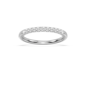 Jennifer Round Lab Grown Diamond Eleven Stone Wedding Band