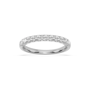 Jennifer Round Lab Grown Diamond Eleven Stone Wedding Band