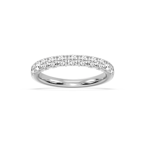 Jennifer Round Lab Grown Diamond Eleven Stone Wedding Band