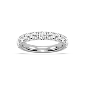 Jennifer Round Lab Grown Diamond Eleven Stone Wedding Band