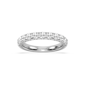 Jennifer Round Lab Grown Diamond Eleven Stone Wedding Band