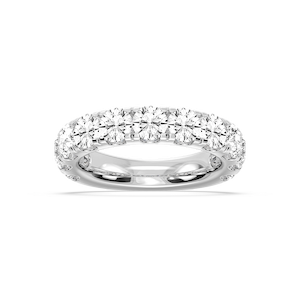Jennifer Round Lab Grown Diamond Eleven Stone Wedding Band