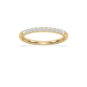 Jennifer Round Lab Grown Diamond Eleven Stone Wedding Band