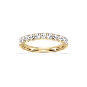 Jennifer Round Lab Grown Diamond Eleven Stone Wedding Band