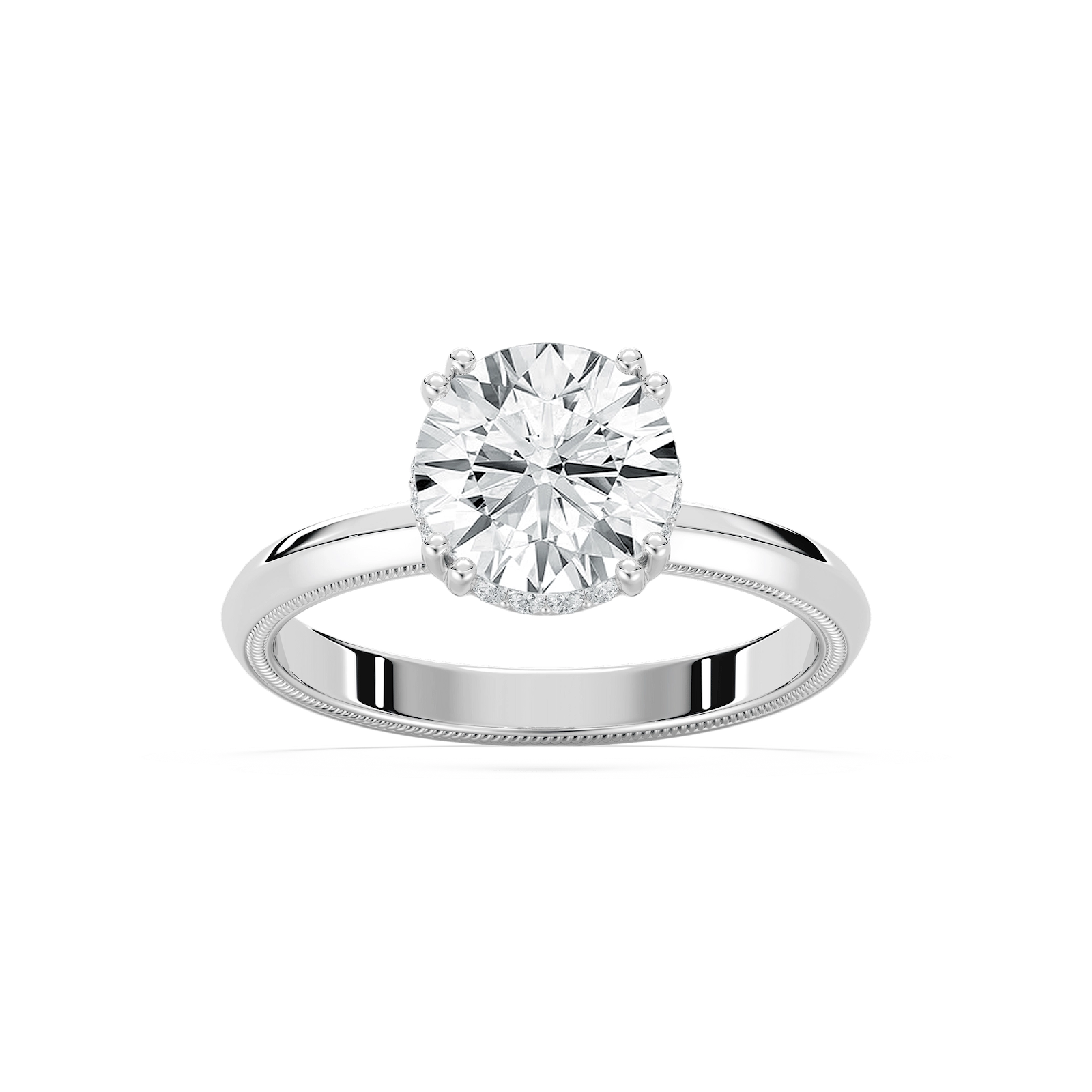 Juno Solitaire Engagement Ring in Rose Gold