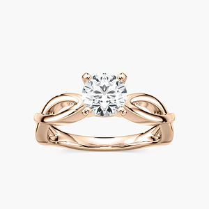 Karina Lab Grown Diamond Twist Solitaire Engagement Ring