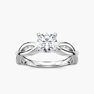 Karina Lab Grown Diamond Twist Solitaire Engagement Ring