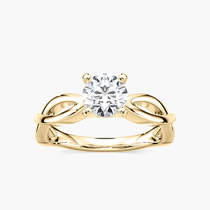 Karina Lab Grown Diamond Twist Solitaire Engagement Ring