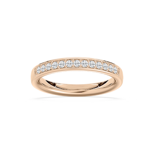 Kenna 1/3 ctw Round Lab Grown Diamond Channel Set Wedding Band