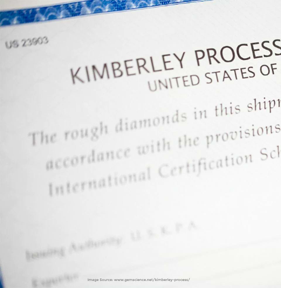 Kimberly Process Certificate extract