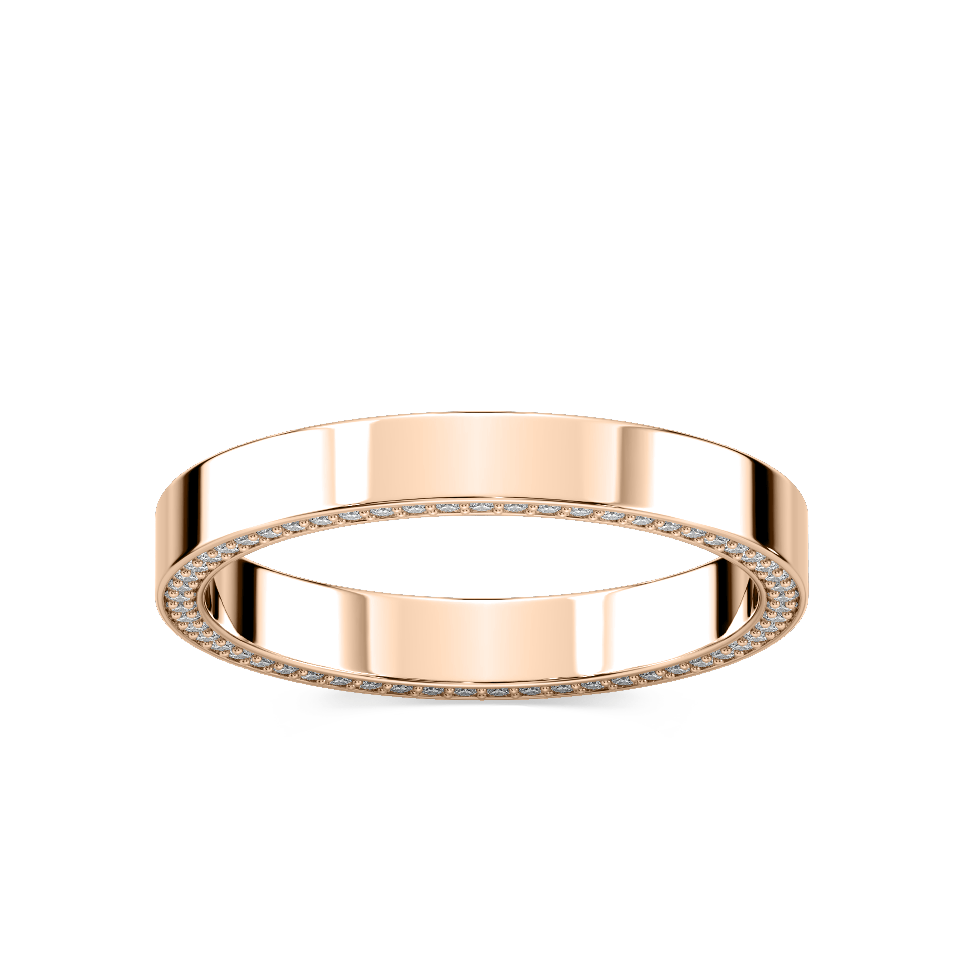 Kona 1/3 ctw Round Lab Grown Diamond 3mm Flat Eternity Band