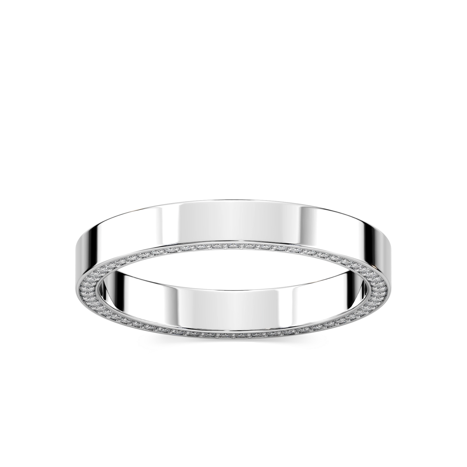 Kona 1/3 ctw Round Lab Grown Diamond 3mm Flat Eternity Band