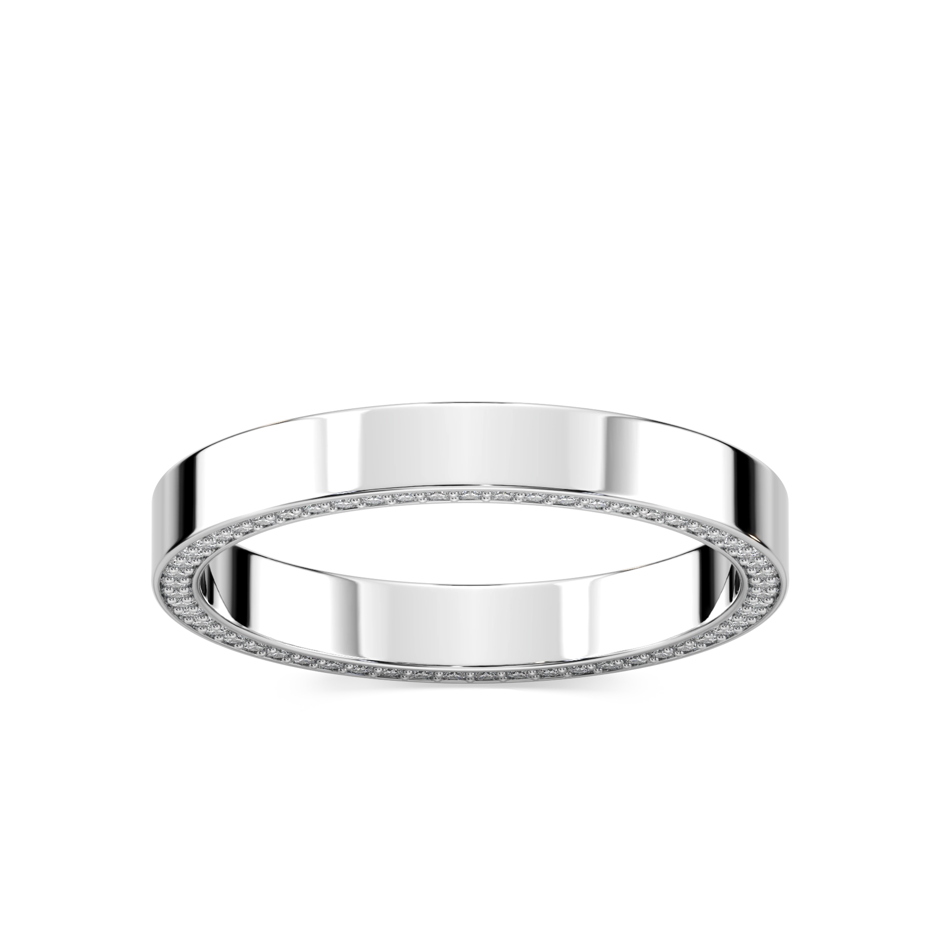 Kona 1/3 ctw Round Lab Grown Diamond 3mm Flat Eternity Band