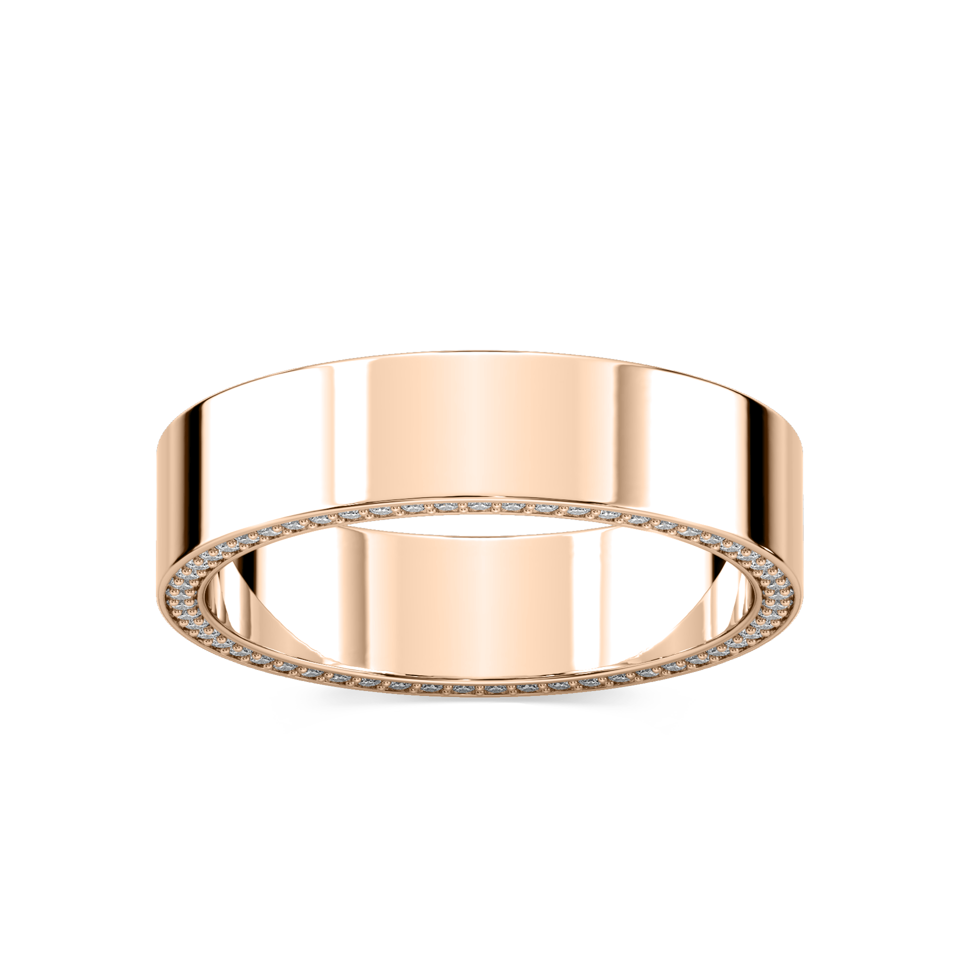 Kona 1/3 ctw Round Lab Grown Diamond 5mm Flat Eternity Band