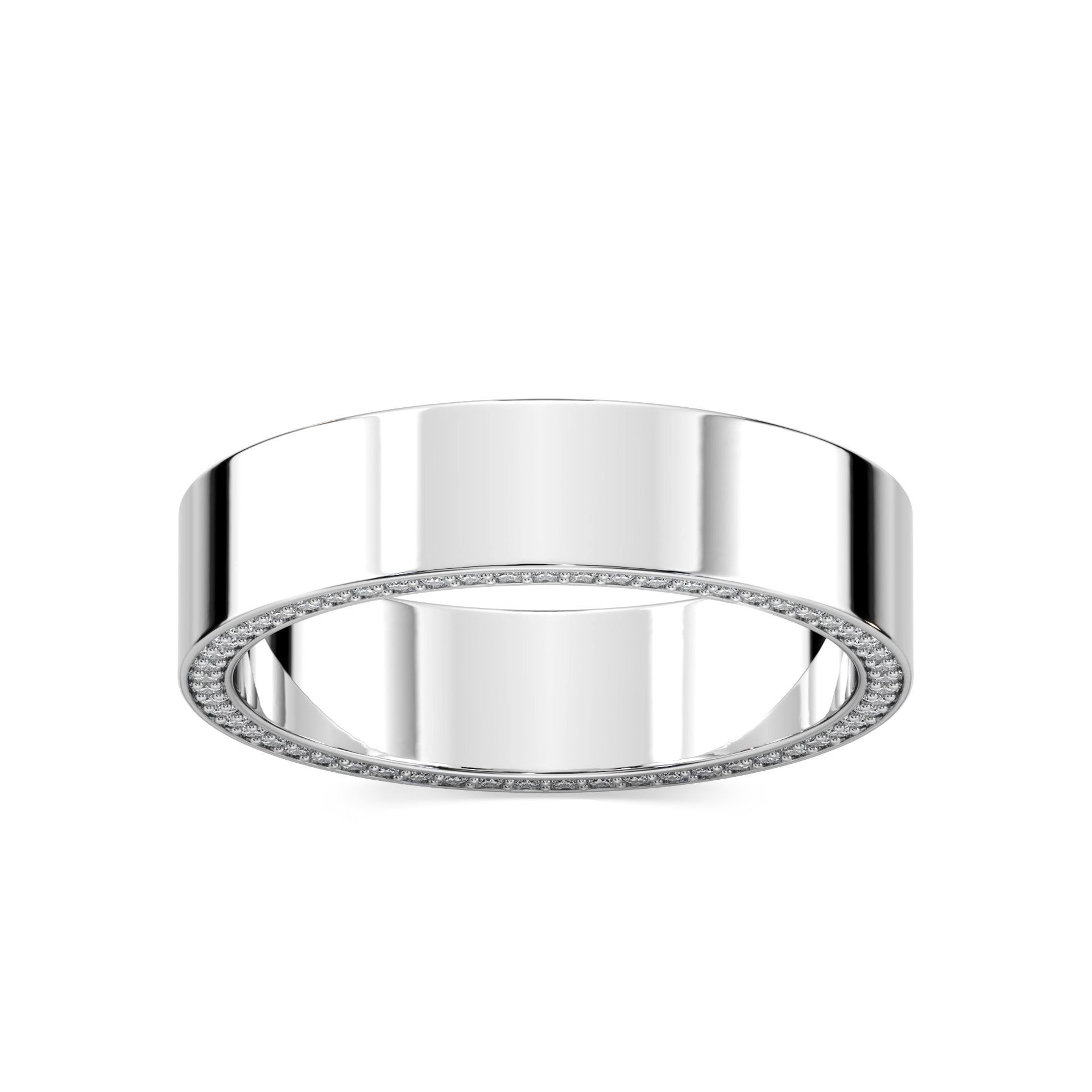 Kona 1/3 ctw Round Lab Grown Diamond 5mm Flat Eternity Band