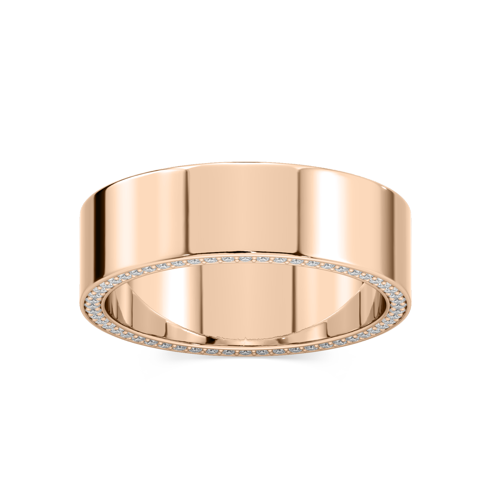 Kona 1/3 ctw Round Lab Grown Diamond 6mm Flat Eternity Band