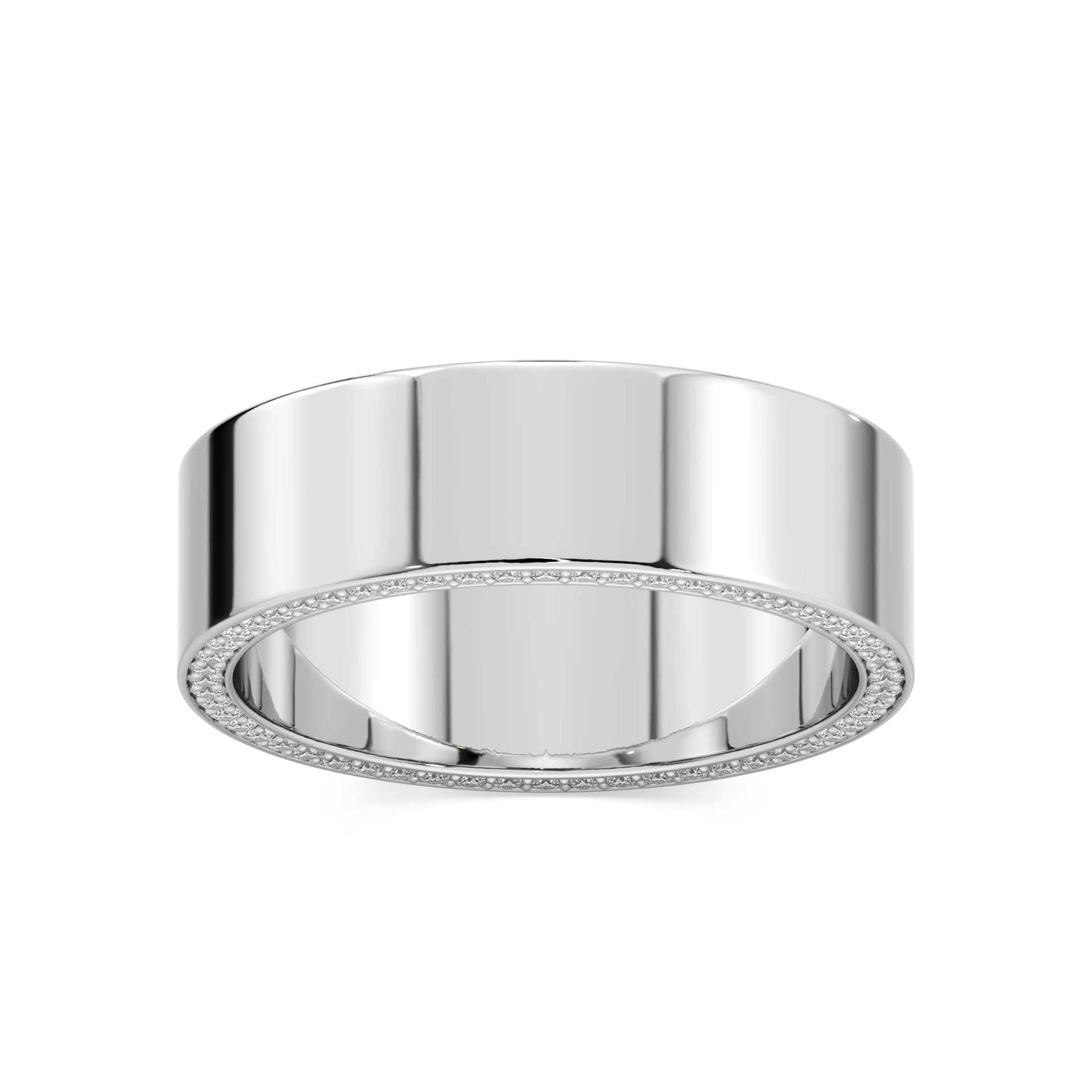 Kona 1/3 ctw Round Lab Grown Diamond 6mm Flat Eternity Band