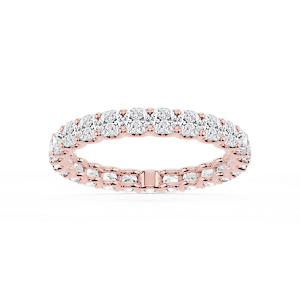 Kylie Cushion Lab Grown Diamond U-Prong Eternity Band