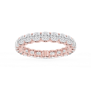 Kylie Cushion Lab Grown Diamond U-Prong Eternity Band