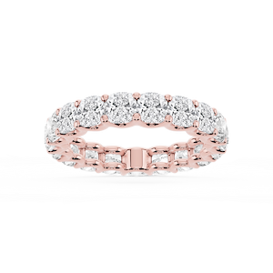 Kylie Cushion Lab Grown Diamond U-Prong Eternity Band