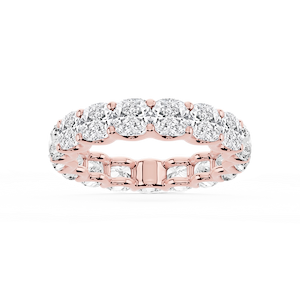 Kylie Cushion Lab Grown Diamond U-Prong Eternity Band