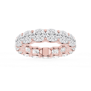 Kylie Cushion Lab Grown Diamond U-Prong Eternity Band