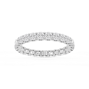 Kylie Cushion Lab Grown Diamond U-Prong Eternity Band