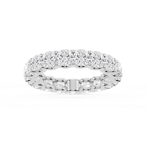 Kylie Cushion Lab Grown Diamond U-Prong Eternity Band