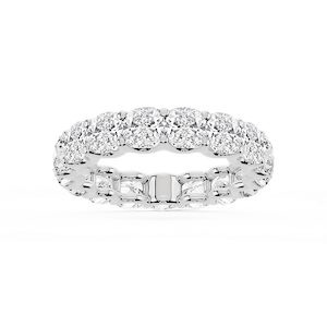Kylie Cushion Lab Grown Diamond U-Prong Eternity Band