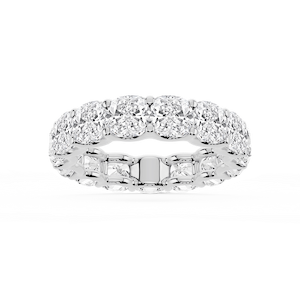 Kylie Cushion Lab Grown Diamond U-Prong Eternity Band