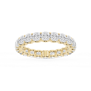 Kylie Cushion Lab Grown Diamond U-Prong Eternity Band