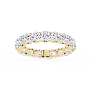 Kylie Cushion Lab Grown Diamond U-Prong Eternity Band
