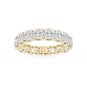 Kylie Cushion Lab Grown Diamond U-Prong Eternity Band